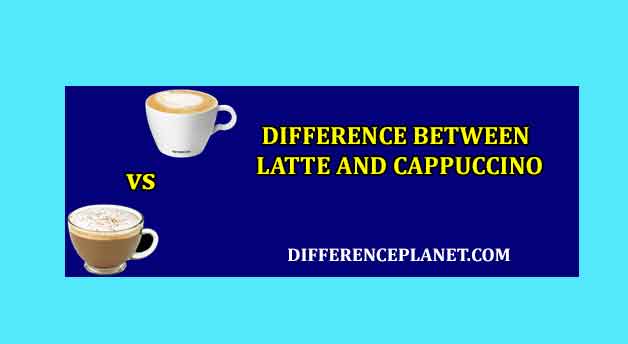 difference between cappuccino and latte
