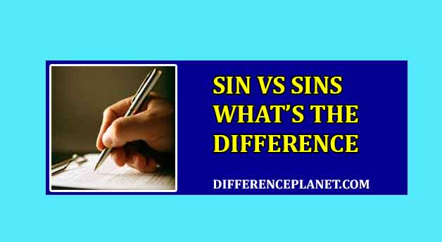 Differences between Sin and Sins